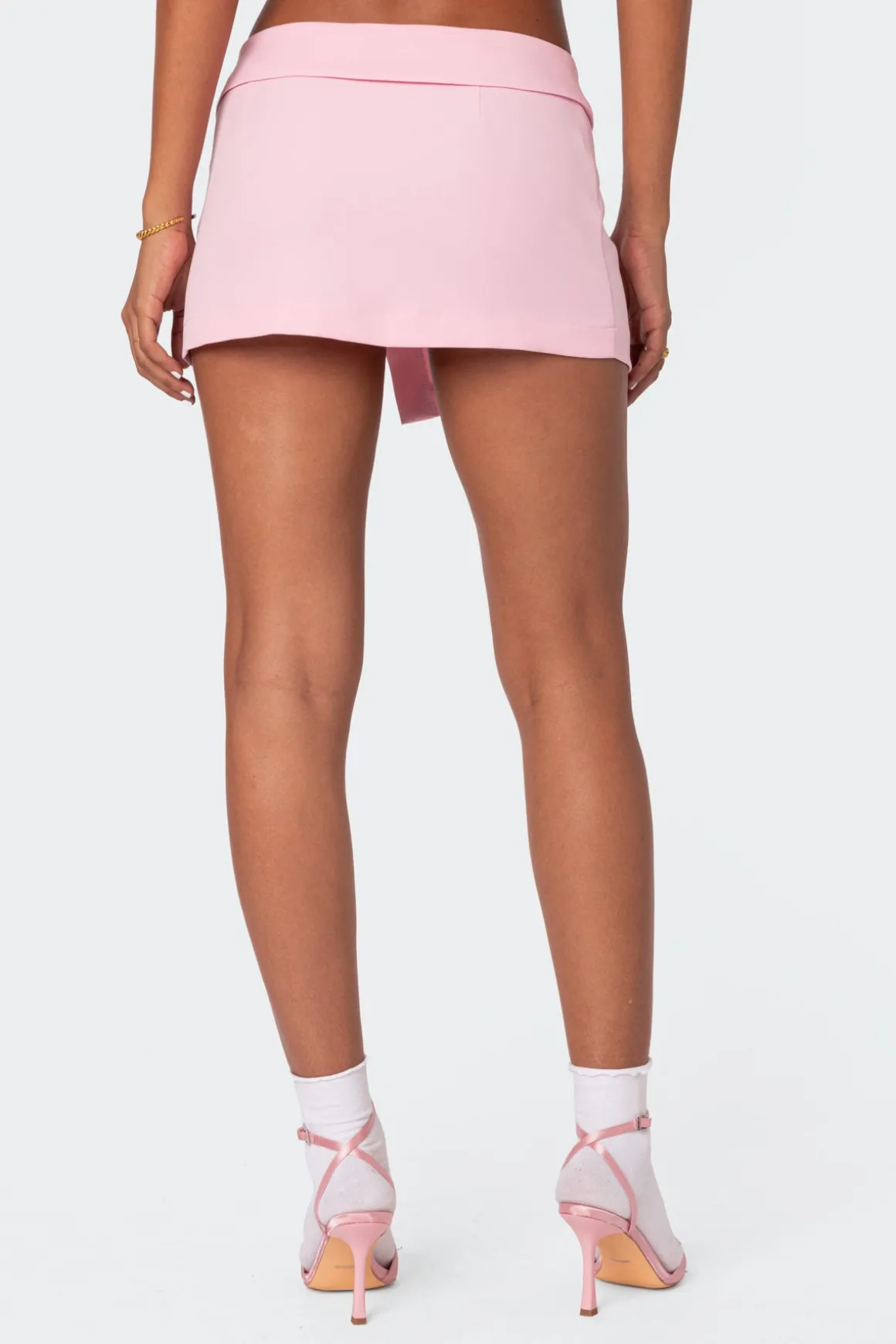 Selena Asymmetric Wrap Mini Skirt