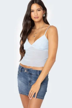 Serafina Sheer Mesh Tank Top