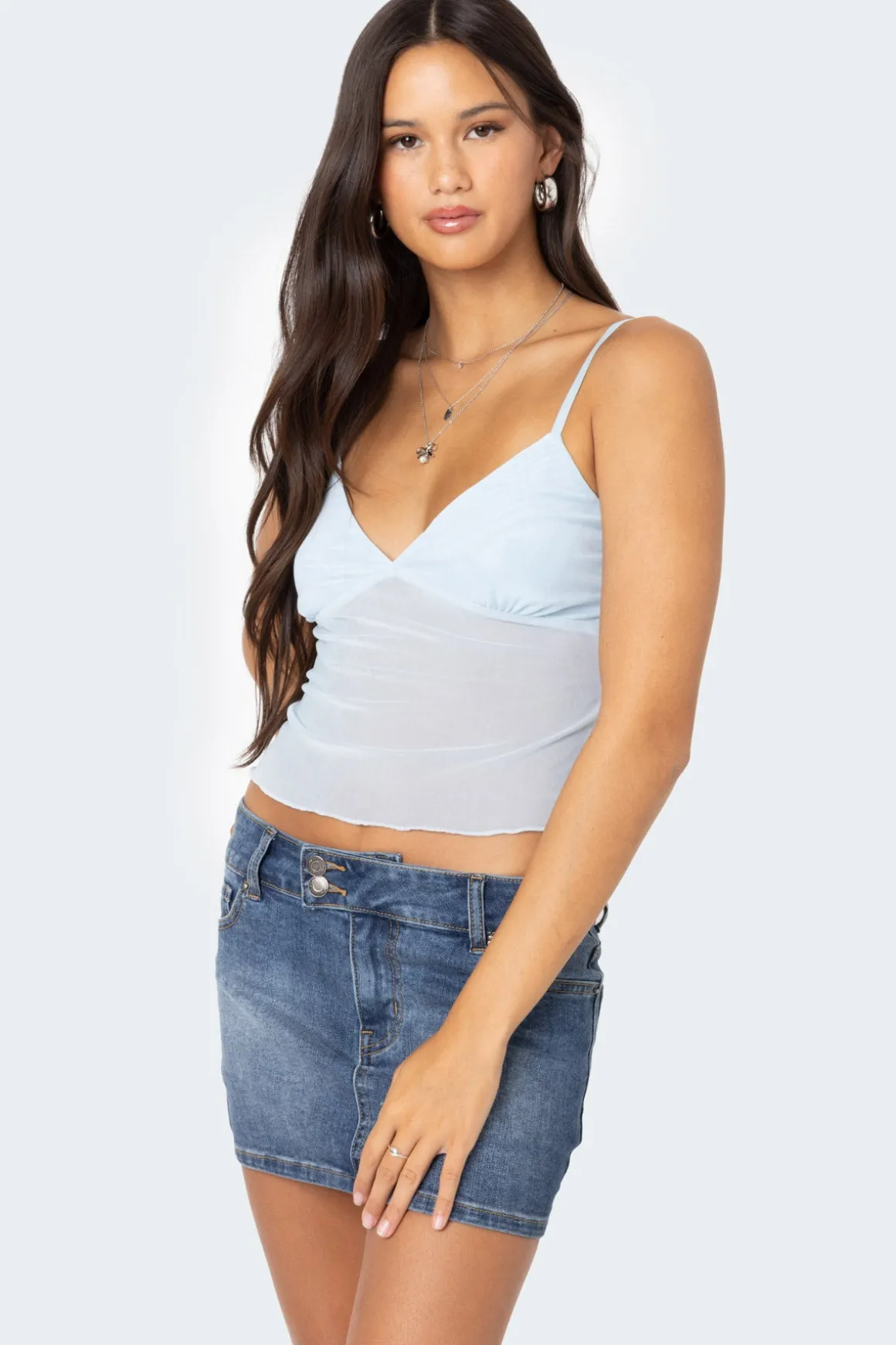 Serafina Sheer Mesh Tank Top