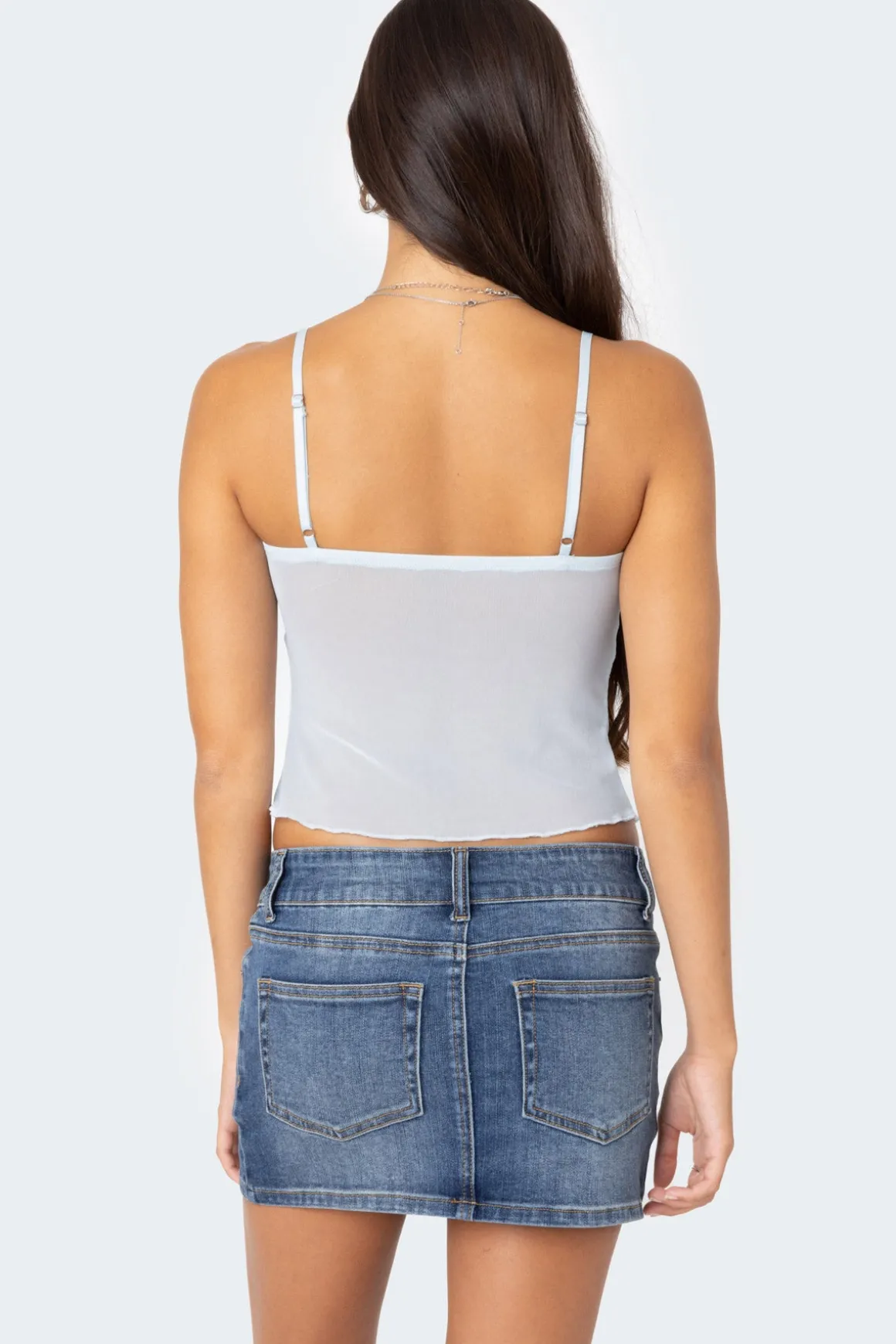 Serafina Sheer Mesh Tank Top