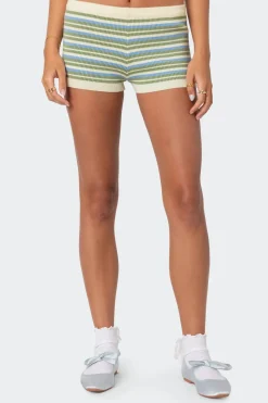 Serana Striped Knit Shorts