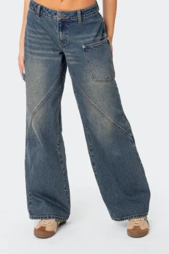 Serena Low Rise Carpenter Jeans