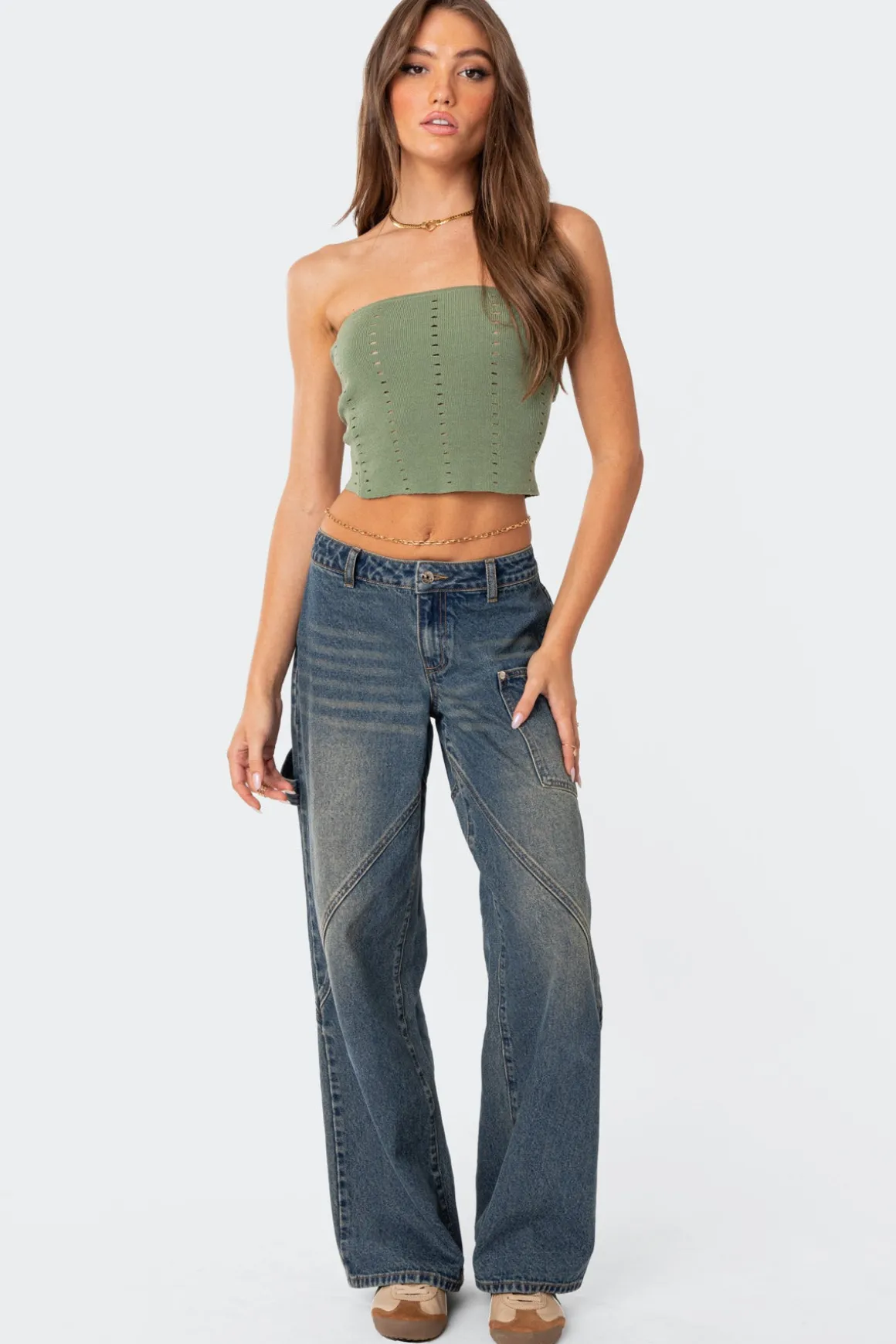 Serena Low Rise Carpenter Jeans