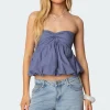 Serina Strapless Bubble Top