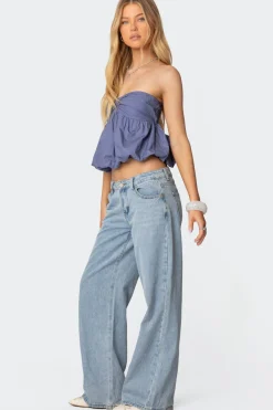 Serina Strapless Bubble Top