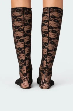 Sheer Lace Socks