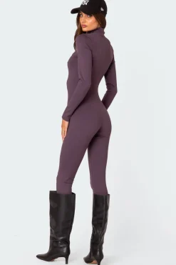 She'S Snatched High Neck Jumpsuit