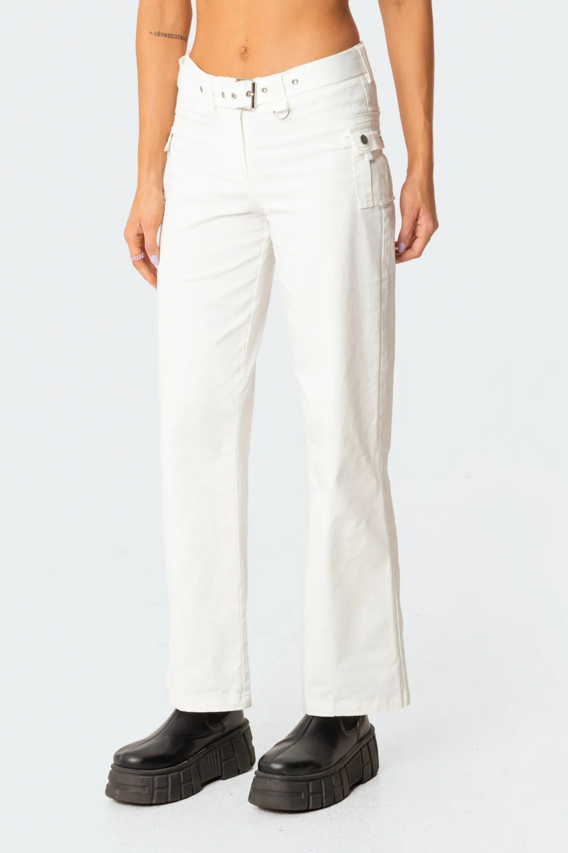Sia Low-Rise Cargo Pants