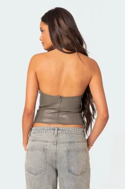 Sienna Latex Halter Top