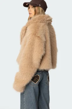 Sierra Oversized Faux Fur Jacket