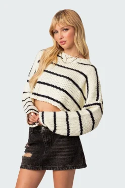 Sister Striped Cropped Sweater