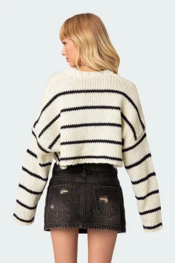 Sister Striped Cropped Sweater