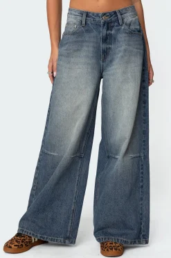 Skater Girl Washed Low Rise Jeans