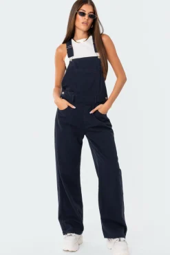 Sk8Ter Wide Leg Denim Overalls