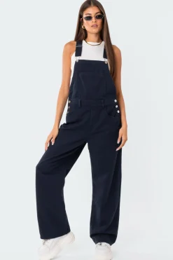 Sk8Ter Wide Leg Denim Overalls
