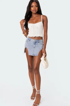 Slits 4 Dayz Denim Mini Skirt