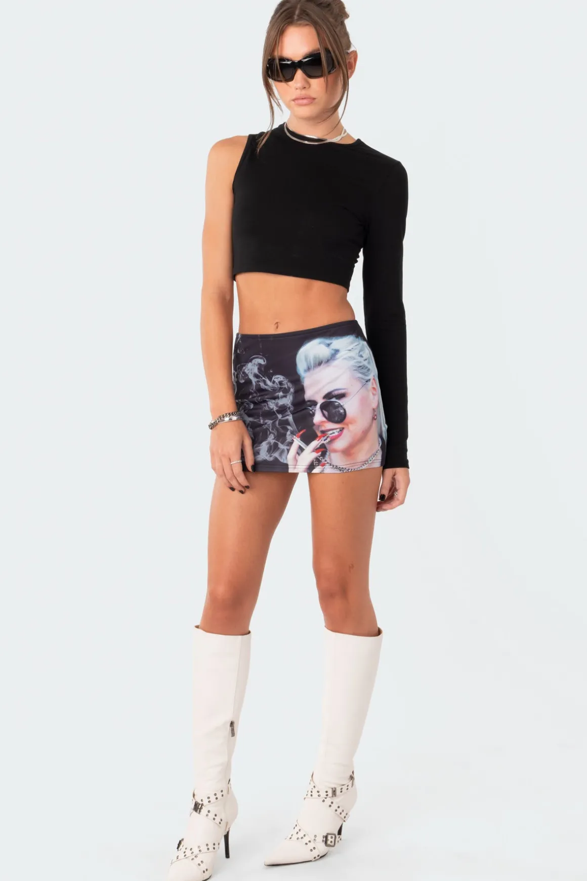 Smokin Low-Rise Mini Skirt