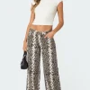 Snakescale Printed Low Rise Jeans