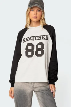 Snatched Oversized Long Sleeve T Shirt