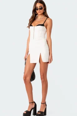 Sneakpeek Bra Slitted Corset Dress