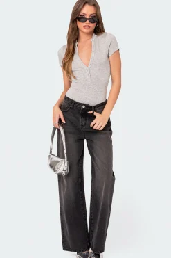So Chill Button Up Bodysuit