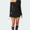 Soleste Ribbed Mini Dress