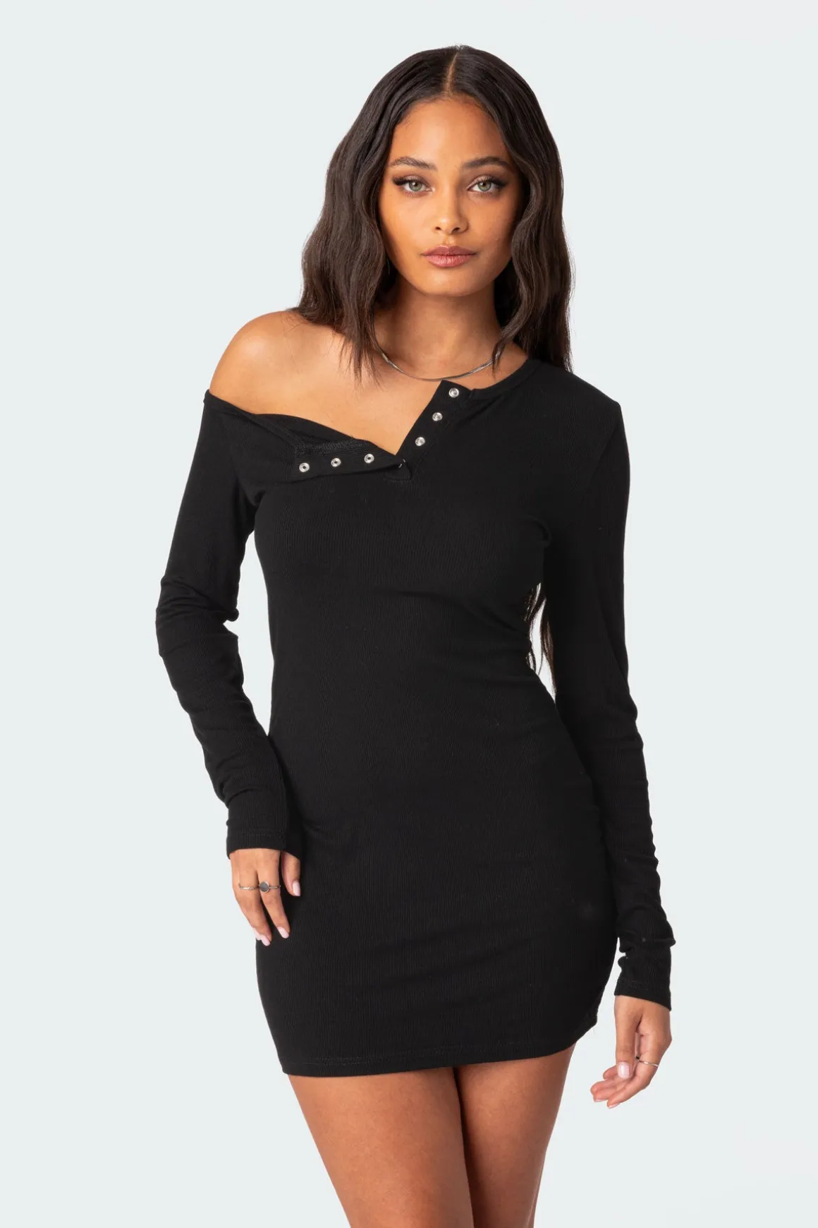 Soleste Ribbed Mini Dress