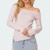 Sonya Fold Over Knit Top