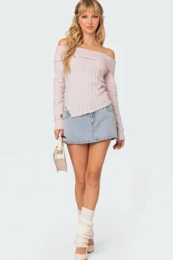 Sonya Fold Over Knit Top