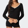 Sophia Contrast Lace Top