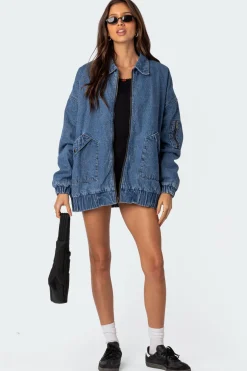 Sophie Oversized Washed Denim Coat