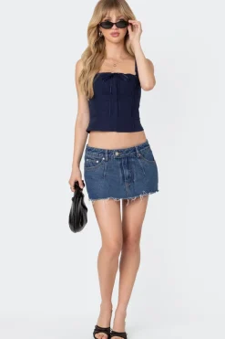 Square Neck Poplin Corset