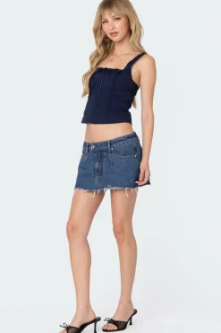 Square Neck Poplin Corset