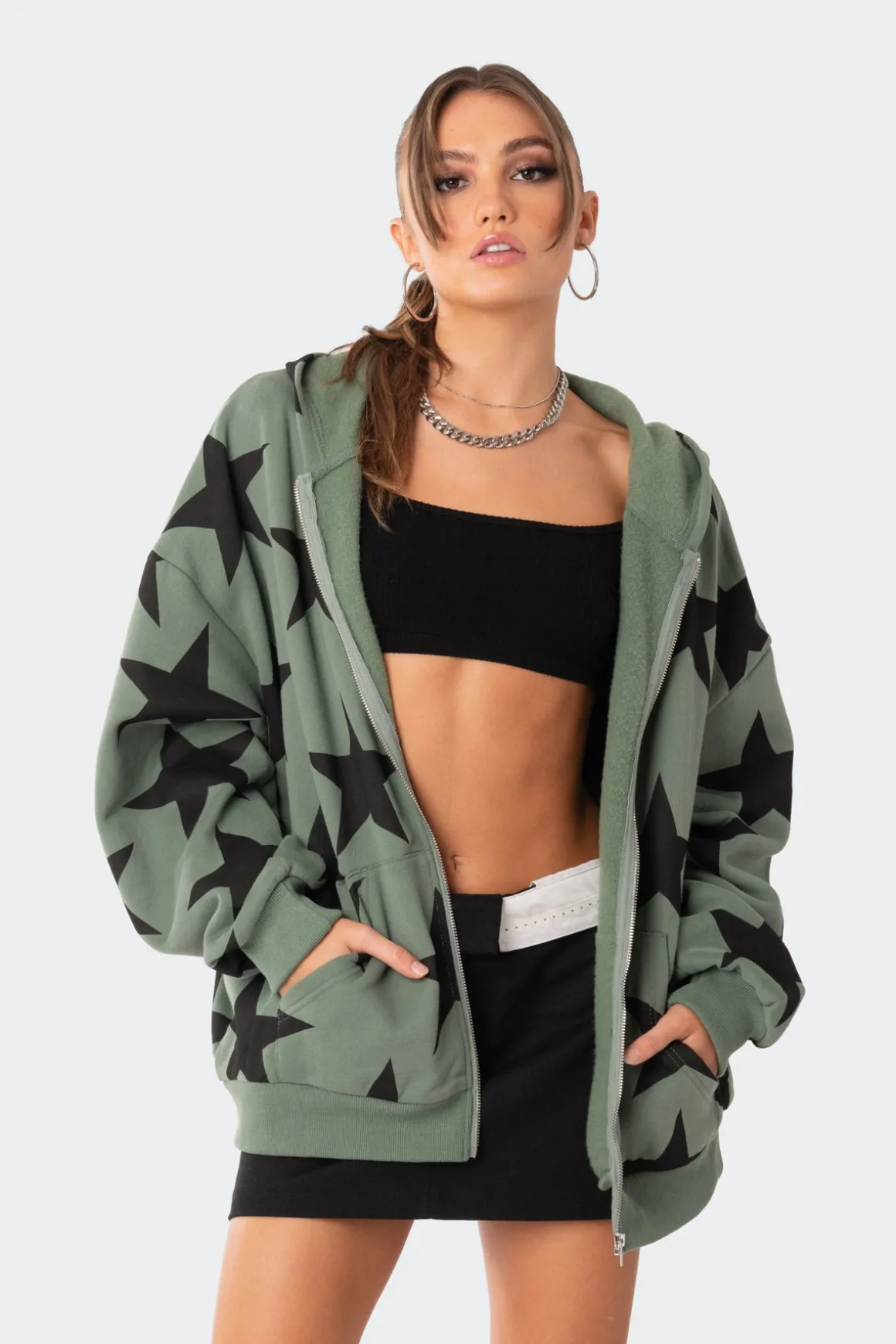 Star At Me Oversized Hoodie