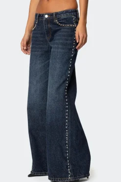 Stassie Studded Low Rise Jeans