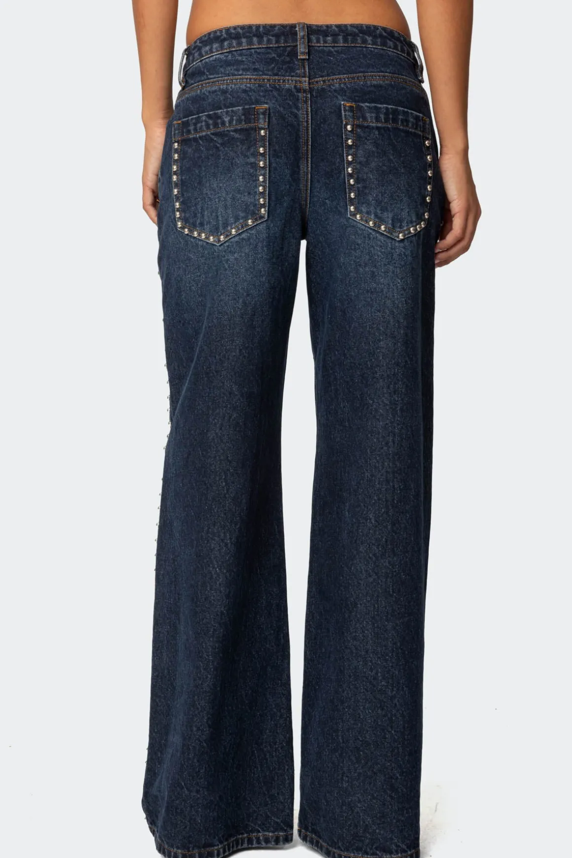 Stassie Studded Low Rise Jeans