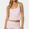 Strawberry Girl Printed Tank Top