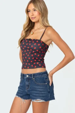 Strawberry Polka Tank Top