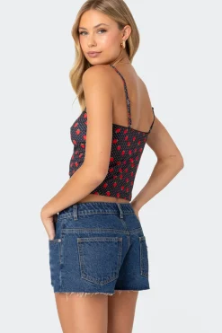 Strawberry Polka Tank Top