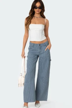Striped Carpenter Jeans