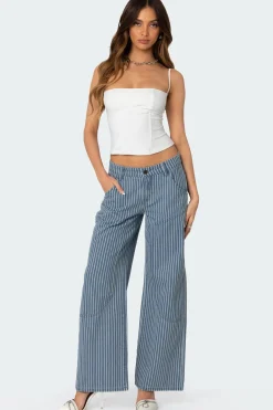 Striped Carpenter Jeans