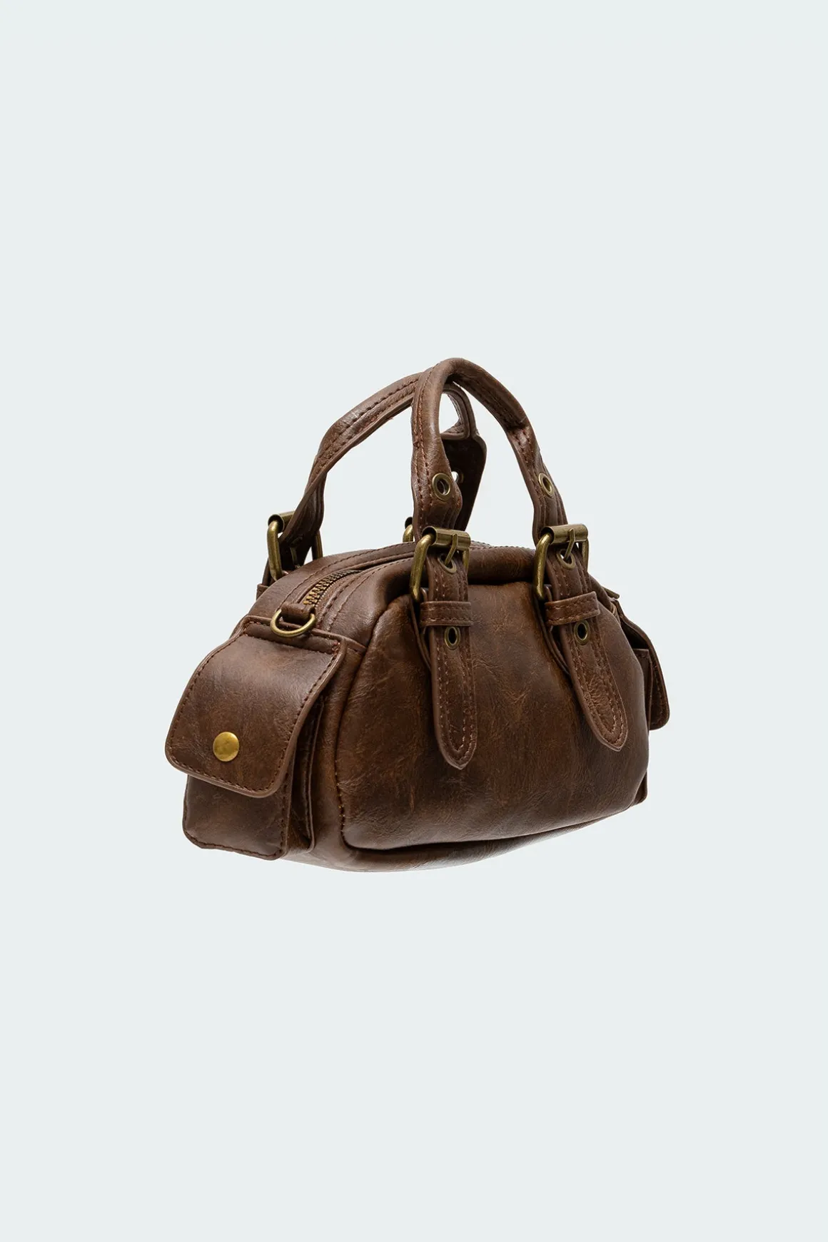 Studded Faux Leather Mini Bag