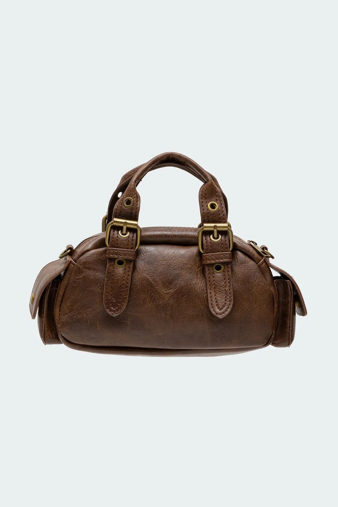 Studded Faux Leather Mini Bag