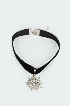 Sunny Times Ribbon Choker Necklace