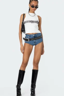 Super Micro High Rise Denim Shorts