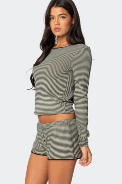 Suzy Striped Long Sleeve T Shirt