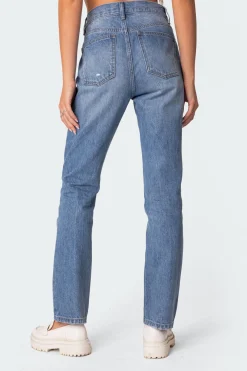 Swift High Rise Straight Leg Jeans