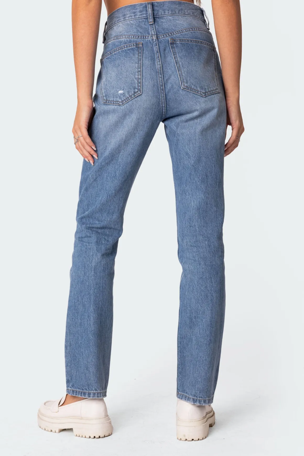 Swift High Rise Straight Leg Jeans