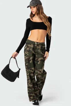 Sydney Ribbed Open Back Crop Top