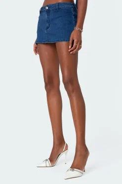 Sydnie Denim Micro Skort